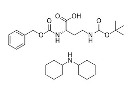 CAS No 3350-13-8 กรดอะมิโนพิเศษ Z Dab Boc OH DCHA ผงสีขาวบริสุทธิ์ 98%