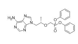 S -Diphenyl 1-6-amino-9H-purin-9-yl propan-2-yl oxy methyl phosphonate สําหรับ TFA ขนาดผงสีเหลืองอ่อน M.W 439.41 ความบริสุทธิ์ 95%