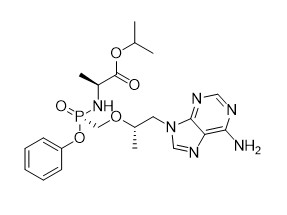 ความบริสุทธิ์สูง Isopropyl R S -1- 6-amino-9H-purin-9-yl Propan-2-yl Oxy Methyl Phenoxy Phosphoryl -L-alaninate AK0207 95%