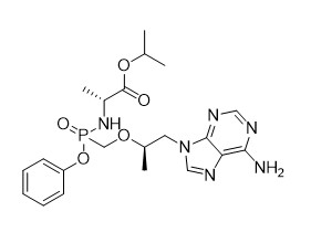 ไอโซโพรพิล ((SR)-((((R)-1-(6-amino-9H-purin-9-yl)propan-2-yl)oxy)methyl)(phenoxy)phosphoryl)-D-alaninate Purity 95%