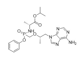 95% ความบริสุทธิ์ Isopropyl SR S -1- 6-amino-9H-purin-9-yl Propan-2-yl Oxy Methyl Phenoxy Phosphoryl -D-alaninate AK0217 M.W 47647