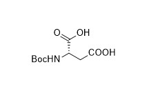 Boc-Asp-OH หมายเลข CAS 13726-67-5 สำหรับอนุพันธ์กรดอะมิโน ผงสีขาว ความบริสุทธิ์ 99%