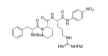 N-Boc-D-Phe-Ala-L-Pip-Arg Pbf-4-Nitroaniline Short Chain Polypeptides สีเหลืองอ่อน 97%