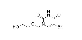 สารเคมีที่กำหนดเอง 5 Bromo 1 2 Hydroxyethoxy Methyl Pyrimidine 2 4 1H 3H Dione CAS No 78097-11-7 C7H9BrN2O4